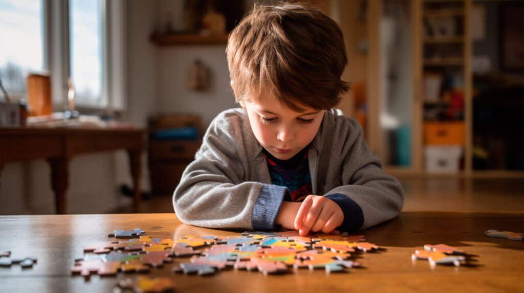close-up-boy-doing-puzzle